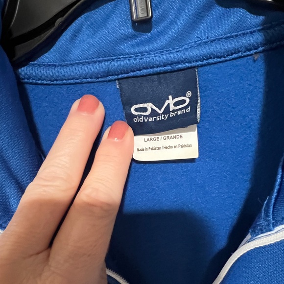 AIR FORCE‎ Mens 1/4 Quarter Zip Pullover Size Large Old Varsity Brand - Picture 4 of 6